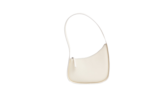 THE ROW HALF MOON SHOULDER IN SMOOTH CALFSKIN IVOIRE