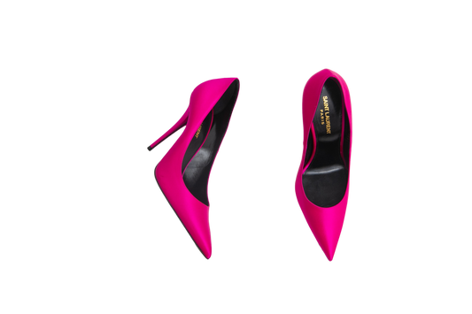 YSL SACARPIN MARYLIN 110 SATIN HYPE ROSE - 36 1/2 BR