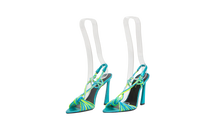 YSL SANDAL POOL 105 SCOUBI CERULEAN & GIALLO FLUO - 36 BR