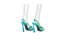 YSL SANDAL POOL 105 SCOUBI CERULEAN & GIALLO FLUO - 36 BR