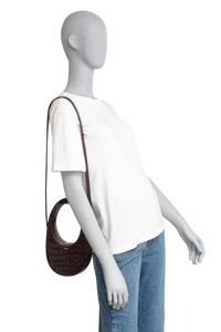 COPERNI MINI SWIPE BROWN CROCO EMBOSSED