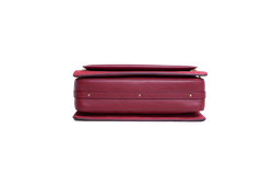 CHLOÉ ROY MEDIUM LEATHER AND SUEDE BURGUNDY