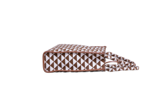PRADA SYMBOLE LARGE JACQUARD BROWN