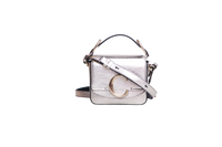 CHLOÉ C MINI SQUARE METALLIC GOLD