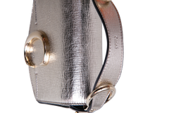 CHLOÉ C MINI SQUARE METALLIC GOLD