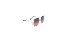 SALVATORE FERRAGAMO SQUARE OVERSIZED METAL GOLD