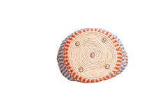 VALENTINO STRIPED RAFFIA SHOPPING BAG MULTICOLOR