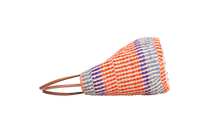 VALENTINO STRIPED RAFFIA SHOPPING BAG MULTICOLOR