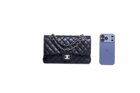 CHANEL CLASSIC DOUBLE FLAP MEDIUM LAMBSKIN BLACK HDWR SILVER