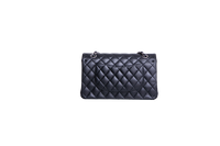 CHANEL CLASSIC DOUBLE FLAP MEDIUM LAMBSKIN BLACK HDWR SILVER