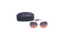 SALVATORE FERRAGAMO SQUARE OVERSIZED METAL GOLD
