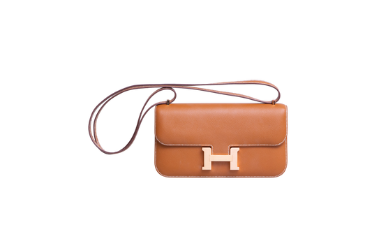 HERMÈS CONSTANCE ELAN EPSOM GOLD ROSE GOLD HDWR