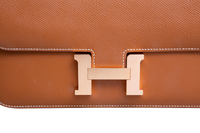 HERMÈS CONSTANCE ELAN EPSOM GOLD ROSE GOLD HDWR