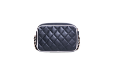 CHANEL 25 P CAMERA LAMBSKIN B&W GOLD HDWR