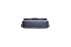 CHANEL 25 P CAMERA LAMBSKIN B&W GOLD HDWR
