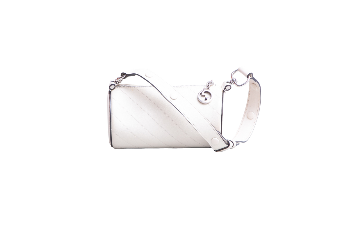GUCCI BLONDIE MINI SHOULDER BAG QUILTED LEATHER WHITE