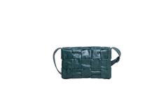BOTTEGA CASSETTE SMALL LEATHER RAINTREE