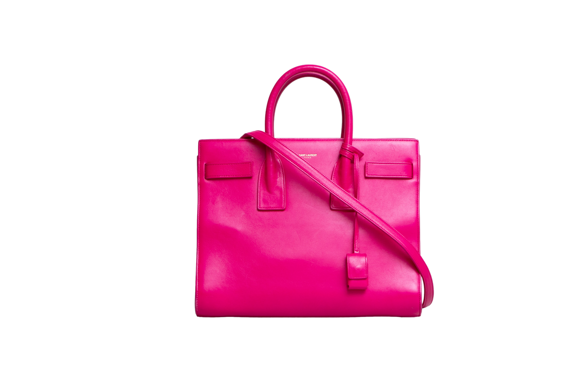 YSL CLASSIC SAC DE JOUR SMALL LEATHER PINK