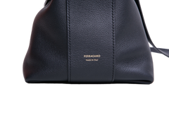 FERRAGAMO HUG SOFT CROSSBODY BAG BLACK