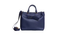BURBERRY BELT TOTE BAG SMALL NAVY