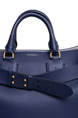 BURBERRY BELT TOTE BAG SMALL NAVY