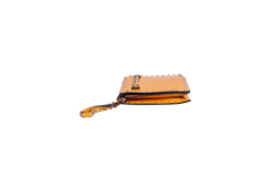 VALENTINO ROCKSTUD WRISTLET CLUTCH MUSTARD