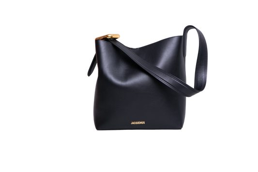 JACQUEMUS LE REGALO BUCKET LEATHER BLACK