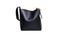JACQUEMUS LE REGALO BUCKET LEATHER BLACK