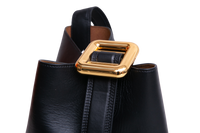 JACQUEMUS LE REGALO BUCKET LEATHER BLACK