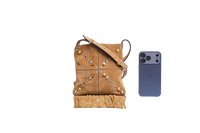 VALENTINO NELLCOTE SMALL FRINGES CARAMEL