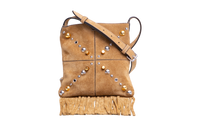 VALENTINO NELLCOTE SMALL FRINGES CARAMEL