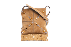 VALENTINO NELLCOTE SMALL FRINGES CARAMEL