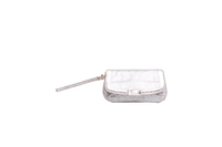 JIMMY CHOO CLUTCH ZETA GLITTERED GOLD/SILVER