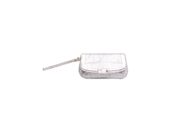JIMMY CHOO CLUTCH ZETA GLITTERED GOLD/SILVER