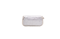JIMMY CHOO CLUTCH ZETA GLITTERED GOLD/SILVER