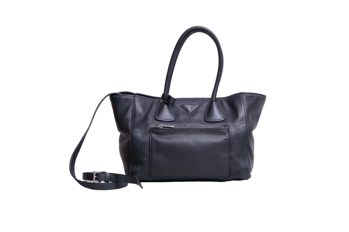 PRADA PHENIX VITELLO SHOPPING TOTE BAG B
