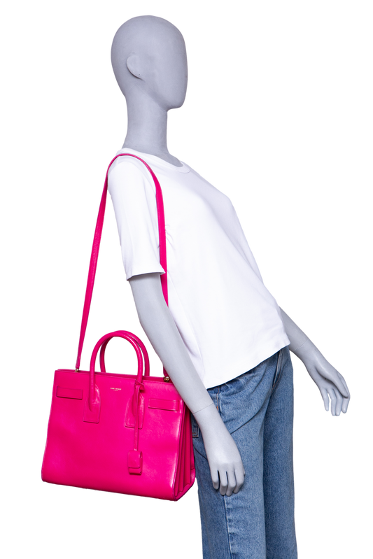 YSL CLASSIC SAC DE JOUR SMALL LEATHER PINK