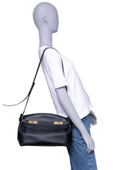 FERRAGAMO HUG SOFT CROSSBODY BAG BLACK