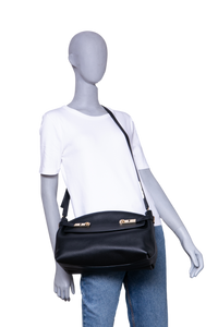 FERRAGAMO HUG SOFT CROSSBODY BAG BLACK