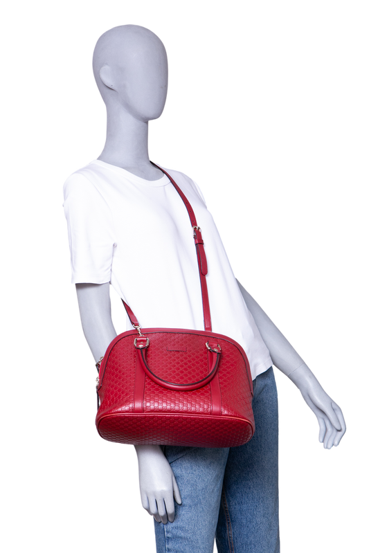 GUCCI DOME SMALL MICROGUCCISSIMA RED