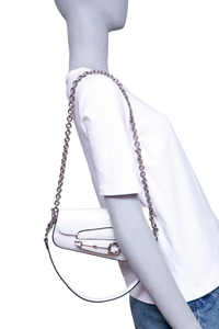GUCCI HORSEBIT ASYMMETRIC MINI WHITE