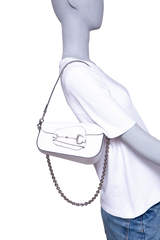 GUCCI HORSEBIT ASYMMETRIC MINI WHITE