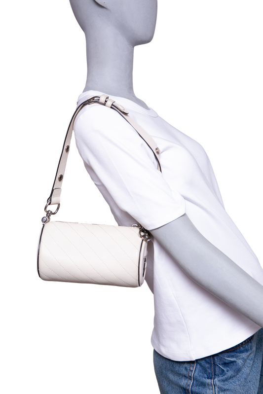 GUCCI BLONDIE MINI SHOULDER BAG QUILTED LEATHER WHITE