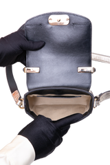 CHLOÉ C MINI SQUARE METALLIC GOLD