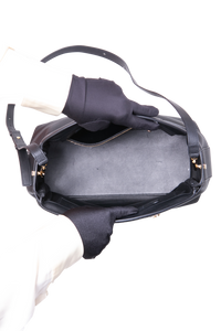 FERRAGAMO HUG SOFT CROSSBODY BAG BLACK