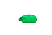 BOTTEGA MINI CASSETTE CAMERA INTRECCIATO GREEN PARAKEET