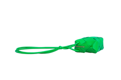 BOTTEGA MINI CASSETTE CAMERA INTRECCIATO GREEN PARAKEET