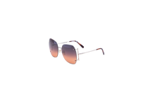 SALVATORE FERRAGAMO SQUARE OVERSIZED METAL GOLD