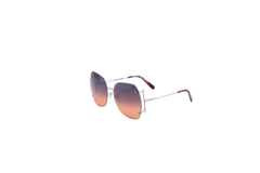 SALVATORE FERRAGAMO SQUARE OVERSIZED METAL GOLD
