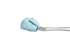 CHANEL 19 SMALL DENIM QUILTED POWDER BLUE